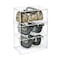 Azar Displays Acrylic Countertop Open Case 12.375'' Wide w/ 2 Non-Removable Shelves and Wall Hanging Holes 255658 - alternate 3